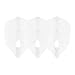 thumbnail image 3 of LSTYLE Dart Flights : L3 PRO KAMI Shape - Ultra Flexible - pour Fléchettes à Pointe Souple et en Acier - Blanc, 3 of 4