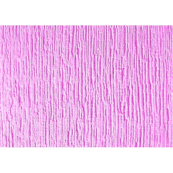 Ahgly Company Indoor Rectangle Solid Pink Modern Area Rugs, 7' x 10'