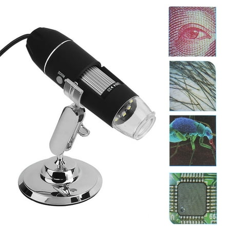 800x Digi tal USB Microscope Endoscope Camera 8 LED Light 2MP Magnifier