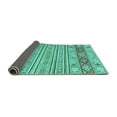 thumbnail image 2 of Ahgly Company Indoor Rectangle Abstract Turquoise Blue Modern Area Rugs, 7' x 10', 2 of 4
