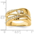 thumbnail image 2 of 14K Yellow Gold Fancy Diamond Ring (Size 7) Made In India rm4248-062-ya, 2 of 5