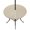 Cream, variant on Round Outdoor Tablecloth with Umbrella Hole and Zipper, Vintage Cream Tablecloth with Elastic Waterproof, Farmhouse Retro Beige Solid Color Patio Table Covers for 45" - 54" Picnic Pool Tables