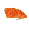 thumbnail image 2 of 3Pcs Artificial Salmon Slices Simulation Fish Meat Models Lifelike Salmon Slices Fake Food Decors, 2 of 3