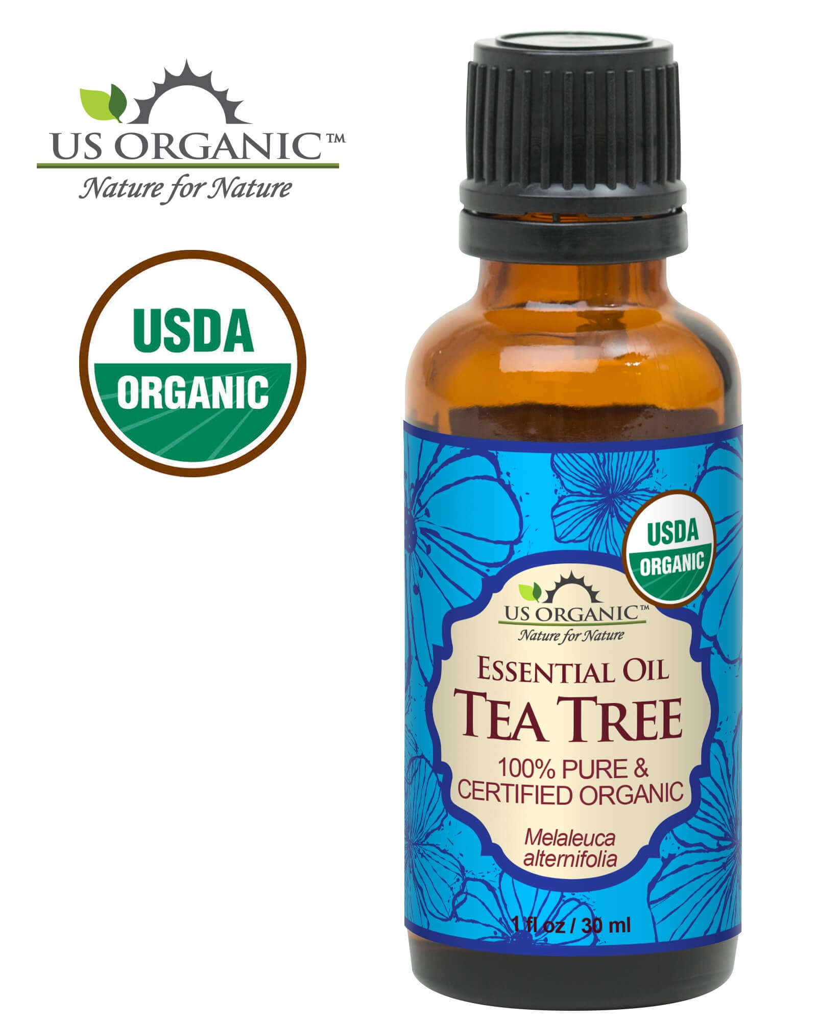 100% Pure Certified Organic Tea Tree Essential Oil