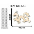 thumbnail image 2 of Unfinished Wood Chinese Dragon Shape - Craft - up to 46" DIY 10" / 1/4", 2 of 3