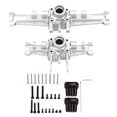 thumbnail image 2 of RC Car Upgrade Parts, Heavy Duty RC Front Rear Axle Housing Cover Set CNC Machined  for 1/18 RC Car Red,Silver,Black, 2 of 7