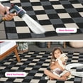 thumbnail image 3 of SAFAVIEH Courtyard Caitriona Checkered Indoor/Outdoor Area Rug, Black/Beige, 8' x 10', 3 of 14