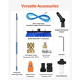 thumbnail image 6 of Water Fed Pole Kit,30FT Solar Panel Cleaning Pole with Extendable Handle,180° Rotatable Brush Head&65.6FT Hose,Household&Outdoor Window Cleaner Tool for Caravan Solar Panel Deck, 6 of 6