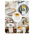 thumbnail image 3 of Modern Yellow Cloth Napkins Set of 4 Reusable Dinner Napkins, Gradient Floral Abstract Bohemian White Cocktail Napkin Washable Table Napkins for Wedding/Holiday Party/Baby Shower 20"x20", 3 of 7