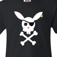 thumbnail image 4 of Inktastic Cute Easter Pirate Bunny with Eyepatch and Earring Youth T-Shirt, 4 of 5