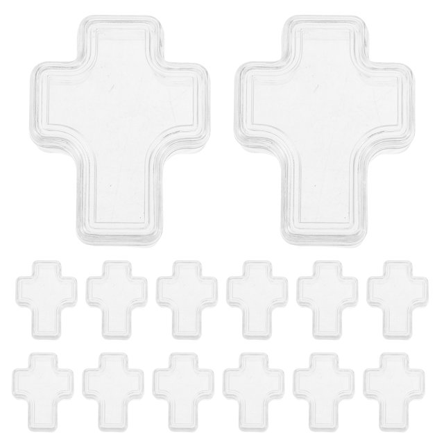 WORGEOUS Caja de paquete en forma de cruz, caja de almacenamiento de joyería, caja de anillo de exhibición, caja de baratija portátil, 30 Uds.