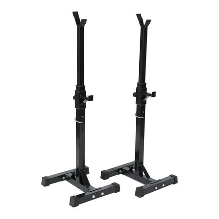 WALFRONT Barbell Stand,Adjustable Barbell Stand Multifunction Squat Rack Home Gym Weight Lifting (Best Barbell For Home Gym)