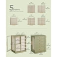 thumbnail image 4 of Joyero SONGMICS que gira 360° con 5 cajones, color verde laurel, 4 of 6
