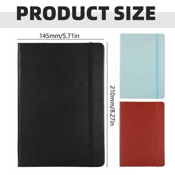 A5 Hardcover Lined Journal Notebook, Vegan Leather Writing Journal for Women And Men, Thick Paper Notebook for Work, School, And Personal Notes Harlik