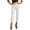 White, variant on Summer Capri Pants,Capris for Women Trendy High Waisted Loose Straight Leg Stretchy Capri Cropped Pants with Pockets