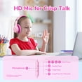 thumbnail image 3 of Auriculares EarFun K3 Kids Over Ear con micrófono de 85/94 dB, volumen, color rosa, 3 of 7