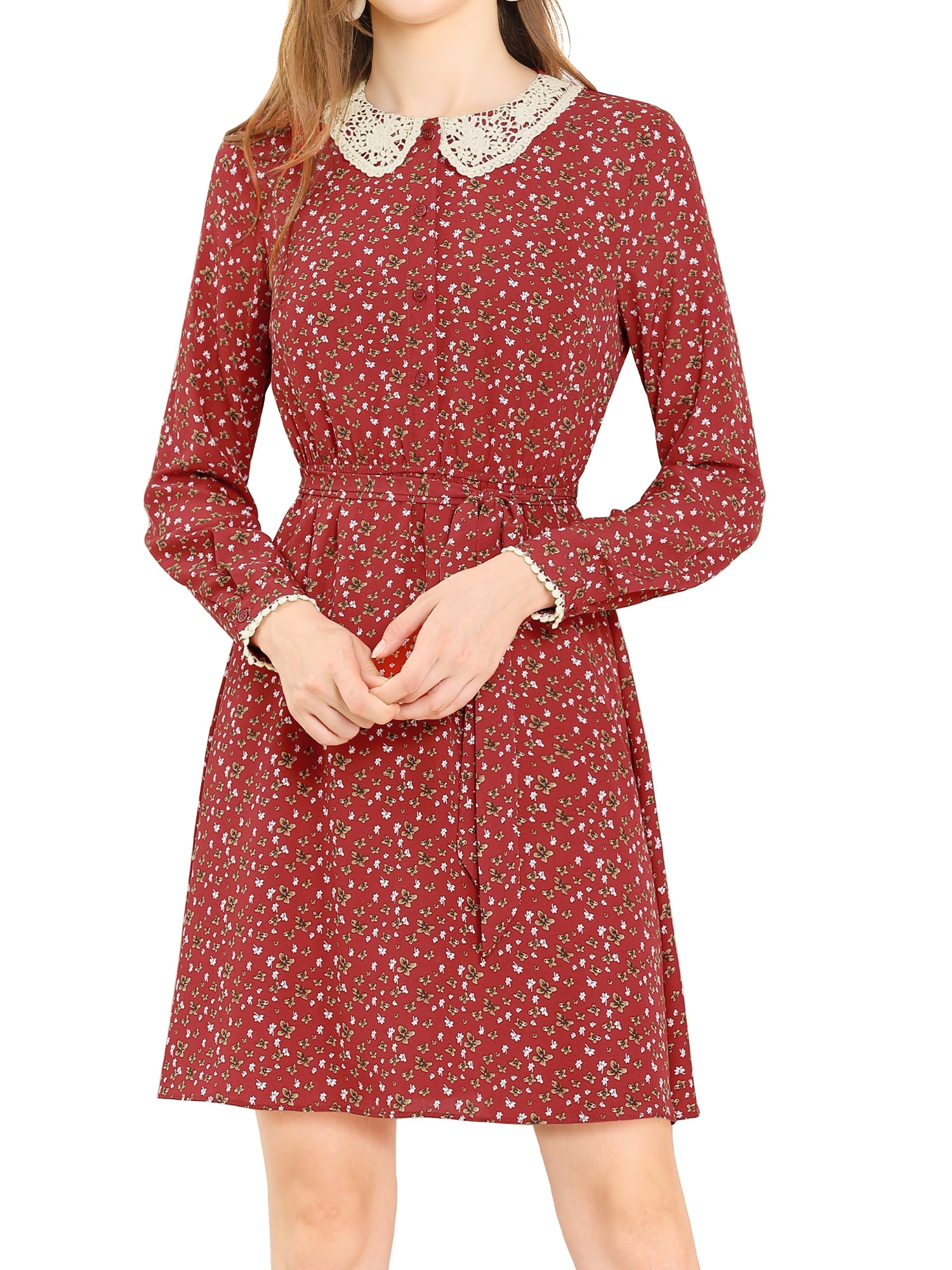 Details about Cute Multi-Color Long Sleeve Peter Pan Collar Floral Polyester Dress 3T Details about Cute Multi-Color Long Sleeve Peter Pan Collar Floral Polyester Dress 3T