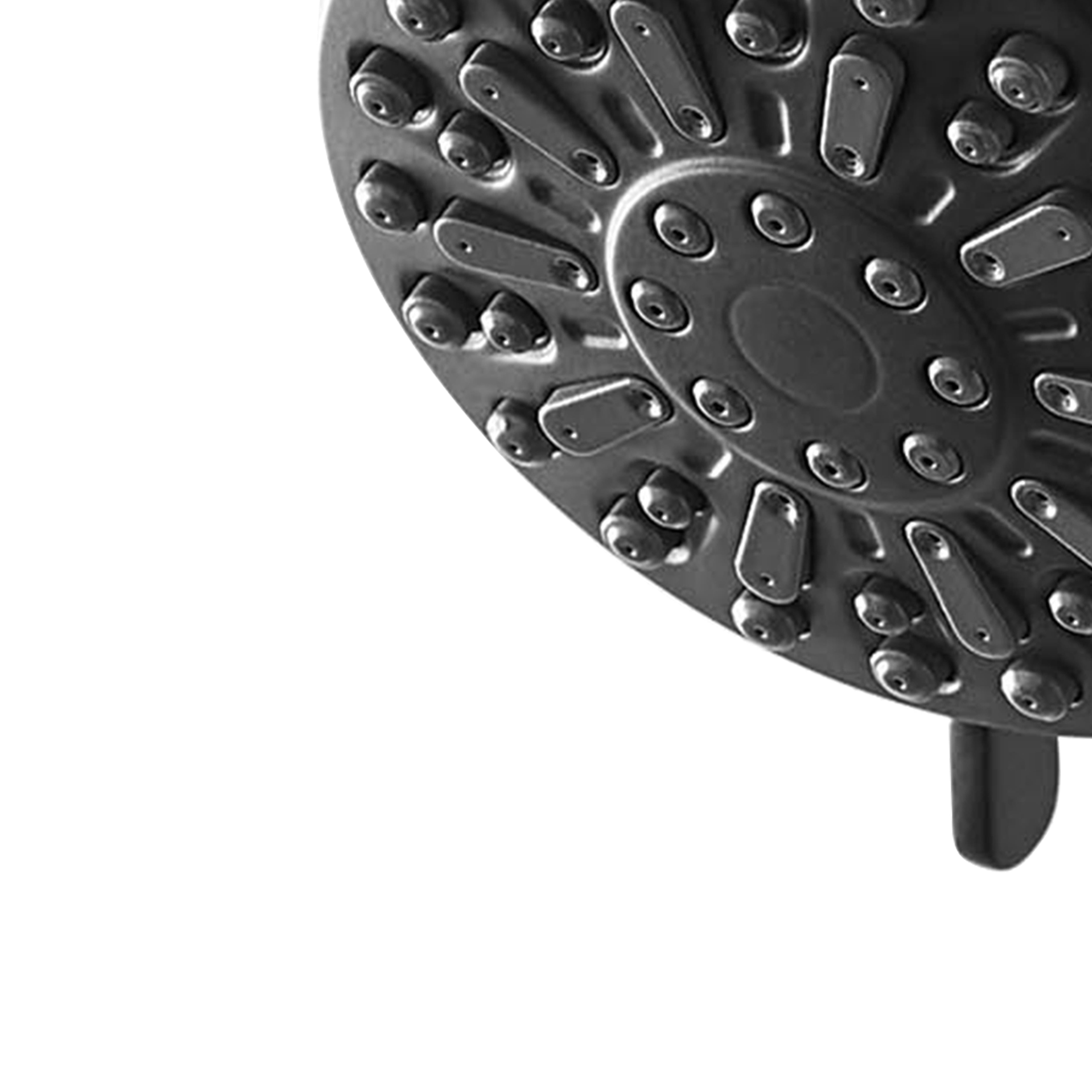 (6 pack) Mainstays 6-Setting Matte Black Shower Head, 3.5" Face with Rub-Clean Nozzles