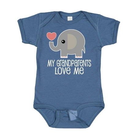 

Inktastic My Grandparents Love Me Baby Clothes Gift Baby Boy or Baby Girl Bodysuit