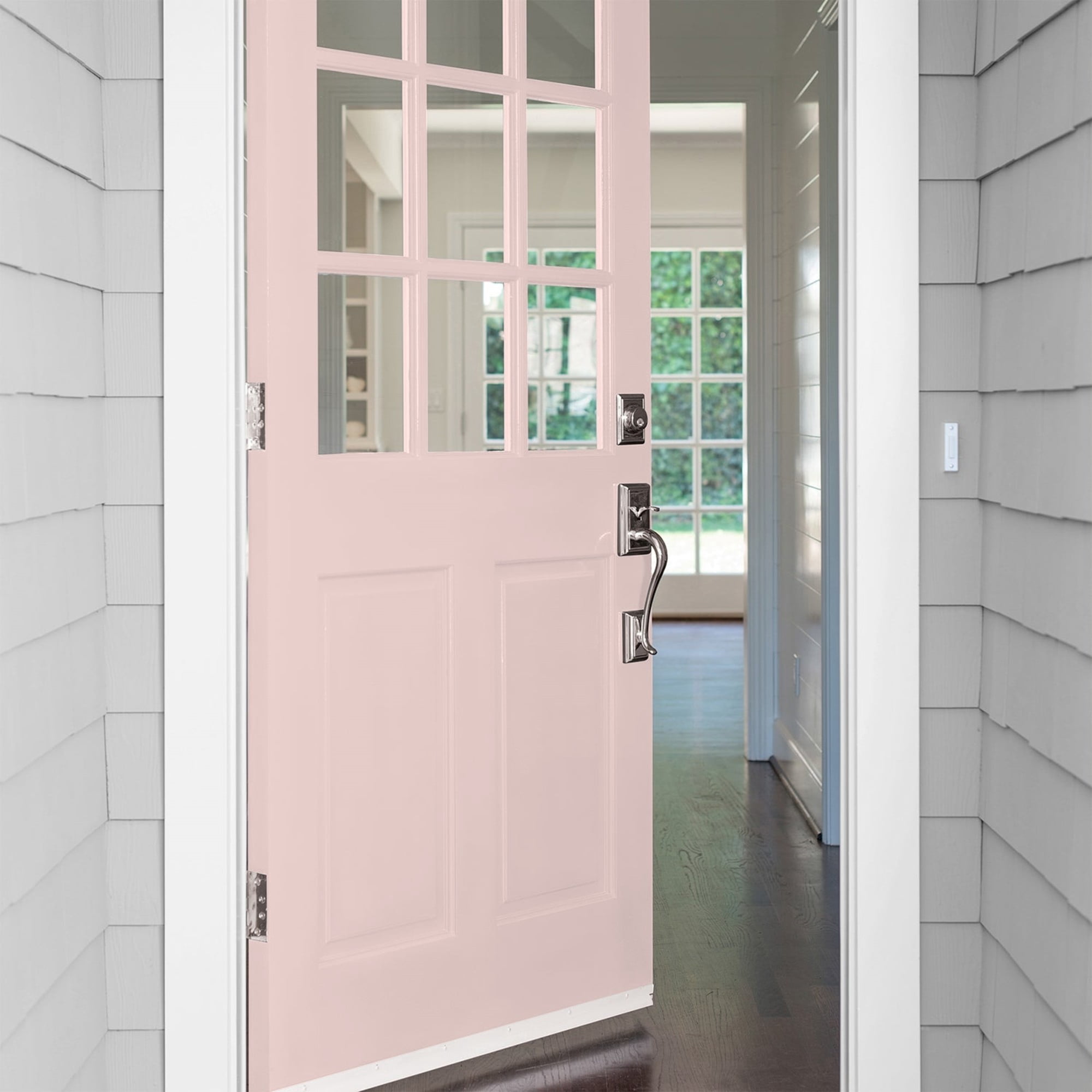 Glidden Fundamentals Whirligig / Pink, Semi-Gloss Exterior Paint, 5 Gallon