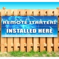 thumbnail image 1 of Remote Starters Installed Here 13 oz Vinyl Banner With Metal Grommets, 1 of 4