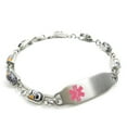 thumbnail image 1 of MyIDDr - Jehovah's Witness, No Blood Transfusion Bracelet Millefiori Glass, 1 of 6