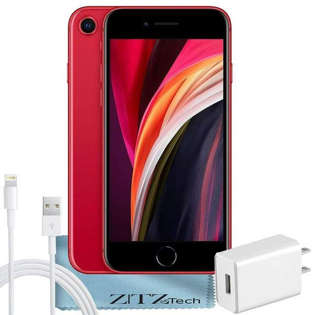 Apple iPhone SE (2e Gén.) 64 Go, Rouge - Entièrement Déverrouillé - Remis à Neuf Certifié