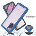 thumbnail image 6 of Galaxy S20 FE Case with Built-in Screen Protector, Dteck Full Body Protection Hybrid Rugged Shockproof Case Transparent Clear PC Back Cover for Samsung Galaxy S20 FE, Blue, 6 of 6