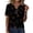 Black, variant on Halloween Printed T-Shirts for Women Gothic Horror Winged Elements Graphic Henly T Shirts Fashion Fantasy Dark Notch V Neck Tee Blue S