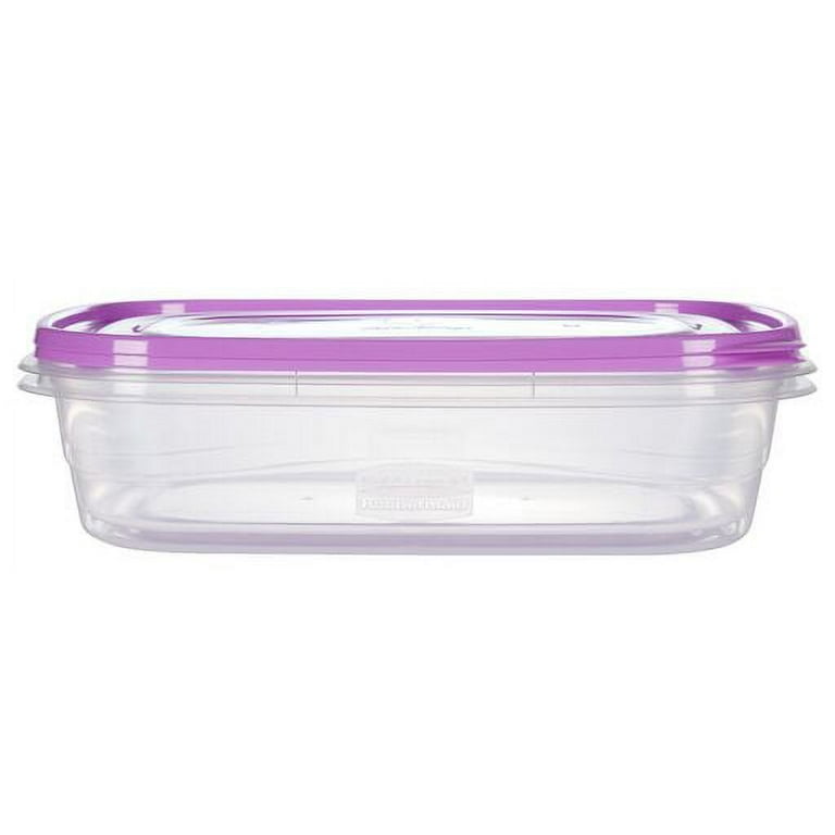 Rubbermaid TakeAlongs 3.7 C. Clear Square Divided Food Storage Container  with Lids (3-Pack) - Stringham Lumber