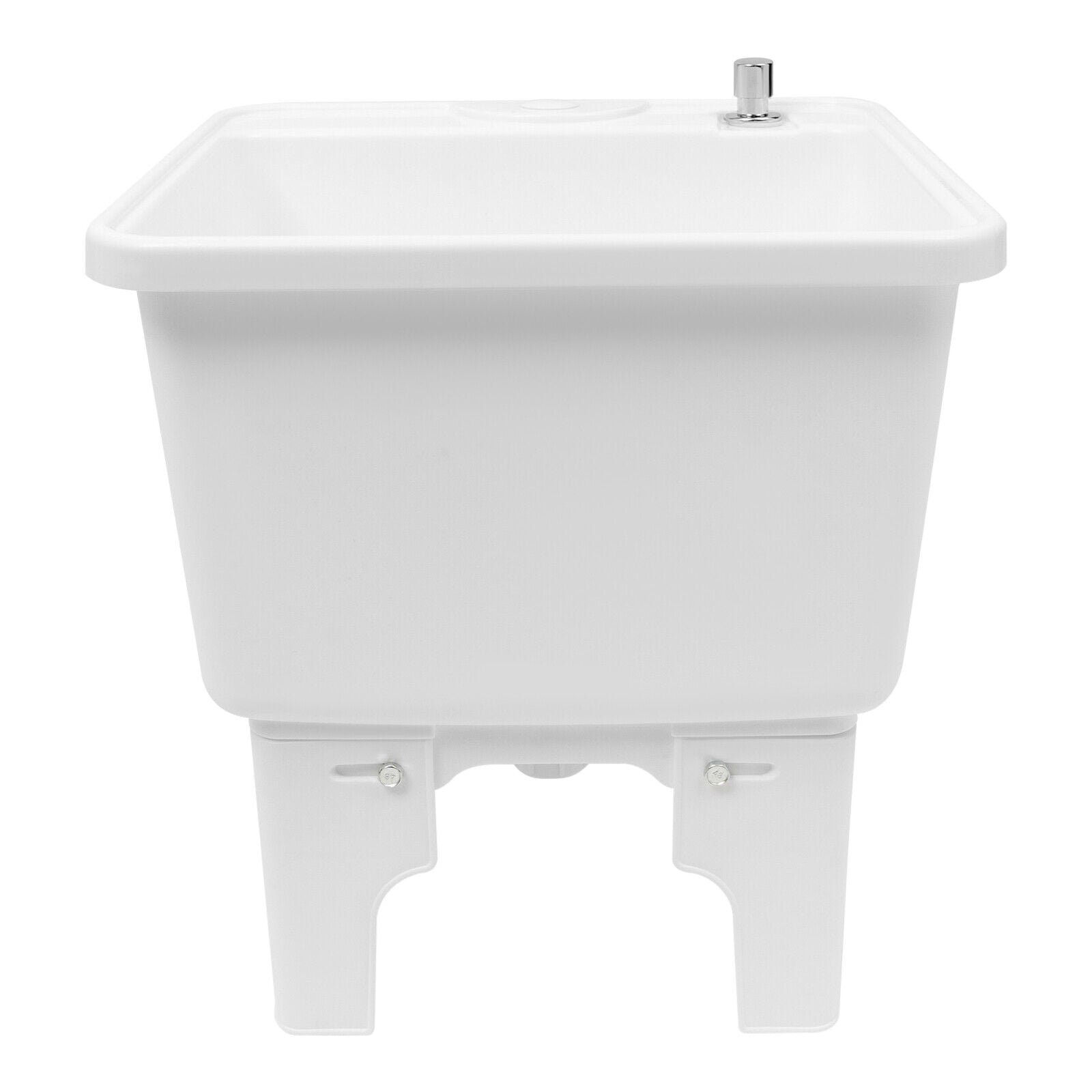 Commercial Mop Sink with One-Touch Drain, Large Diameter Debris-Filtering Outlet, Smooth Edges for Safety, Ideal for Bars, Patios, and Janitorial Closets