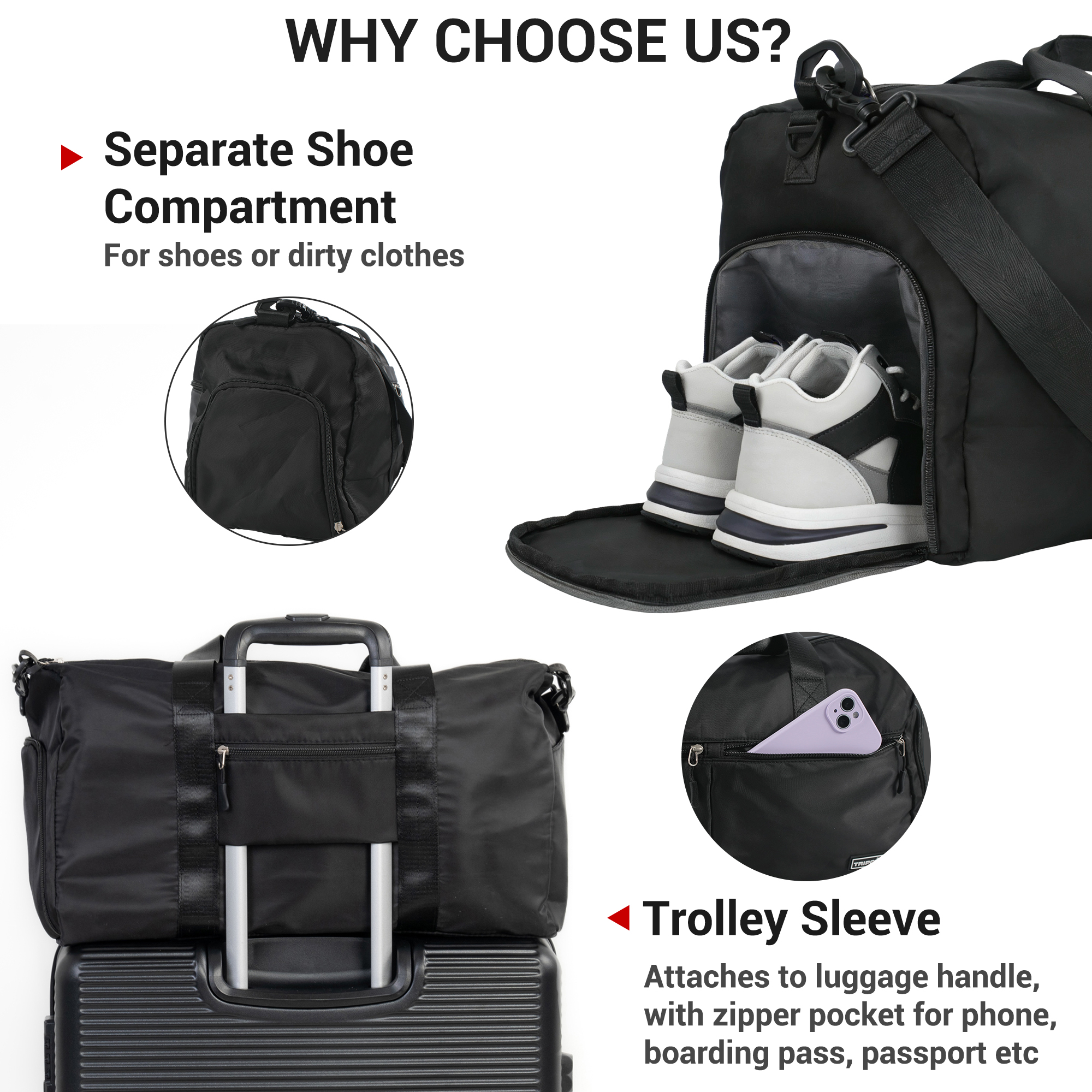 Tripcomp 6-Piece Hardshell Luggage Set with Spinner Wheels photo 7