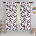 thumbnail image 5 of Blackout Kids Curtains,Red White Blue Baseballs and Stars Pattern Childrens Insulated Curtains Set Of 2,Bedroom Essentials,Toddler Room Decor 42"x63", 5 of 5