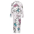thumbnail image 4 of Hello Kitty Hooded Union Suit Pajama Soft Comfy PJs Sleepwear, 4 of 7