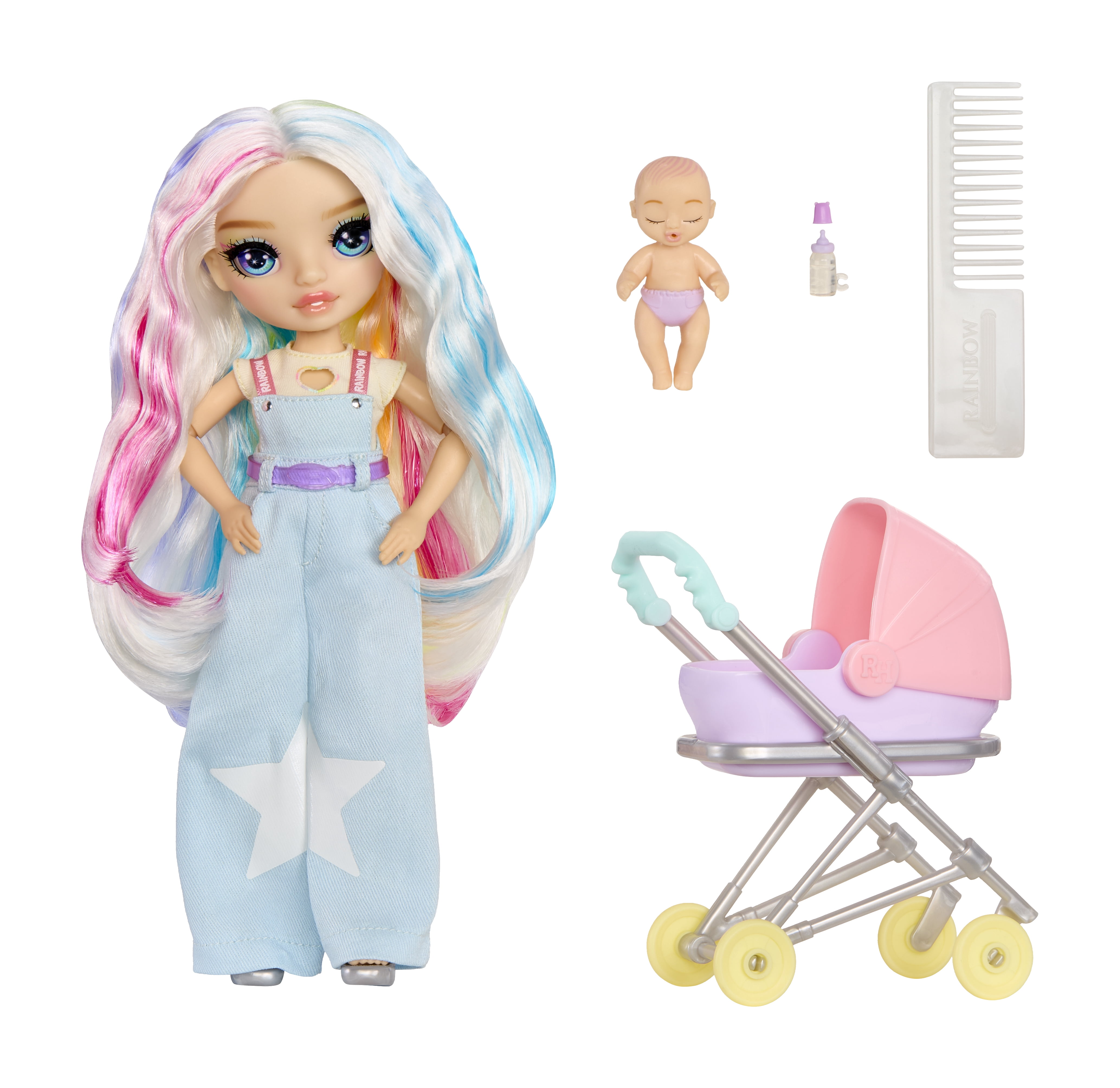 Rainbow High Jr. High Bestie Babysitters – Amaya Raine, 9” Fashion Doll