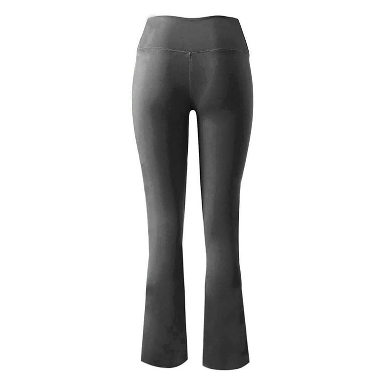 Flare Leggings Women Plus Size Flare Pants Black Gray Sweatpants