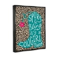 thumbnail image 3 of Stupell Spurs & Bling Cowgirl Thing Boot Inspirational Painting Black Floater Framed Art Print Wall Art, 3 of 6