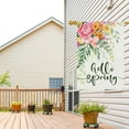 thumbnail image 2 of Hello Spring Garden Flag 28x40 Double Sided, Burlap Large Vertical Happy Spring Floral Flower Garden Yard Flags for Seasonal Outside Outdoor House Decoration (Only Flag), 2 of 6