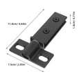 thumbnail image 2 of GAXIRE 1Jgo Bisagra Pivot Para Puertas En Metal Negro Resistente Y Estable, 2 of 8