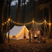 EclatrisLume 100FT Outdoor String Lights,Patio Lights with 25 Shatterproof S14 Vintage Edison Bulbs,Hanging Light Waterproof for Porch, Garden, Deck, Backyard, 2700K