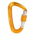 thumbnail image 2 of Mousqueton de Forme D, Mousqueton Robuste, Porte-Clés Ultra Robuste Snap Hook Haut Roulement Extérieur pour Hamacs Descente de Flux Escalade Doré, 2 of 7