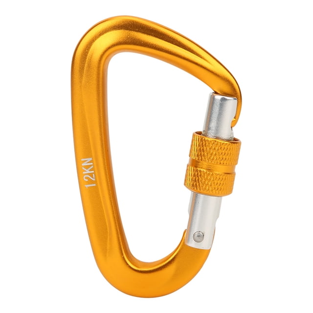 Dshape Carabiner,12KN Outdoor Climbing Carabiner Aluminium Carabiner Carabiner World-Class Design