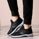 thumbnail image 4 of Zapatillas de running para hombre, deportivas, de senderismo, con punta redonda, con cordones, planas, antideslizantes, cómodas, de color liso, para tenis, 4 of 8