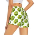 thumbnail image 3 of Disketp Happy Fruit Print Women's Shorts Workout Shorts for Athletic Gym Running Shorts with Phone Pockets XX-Large, 3 of 8