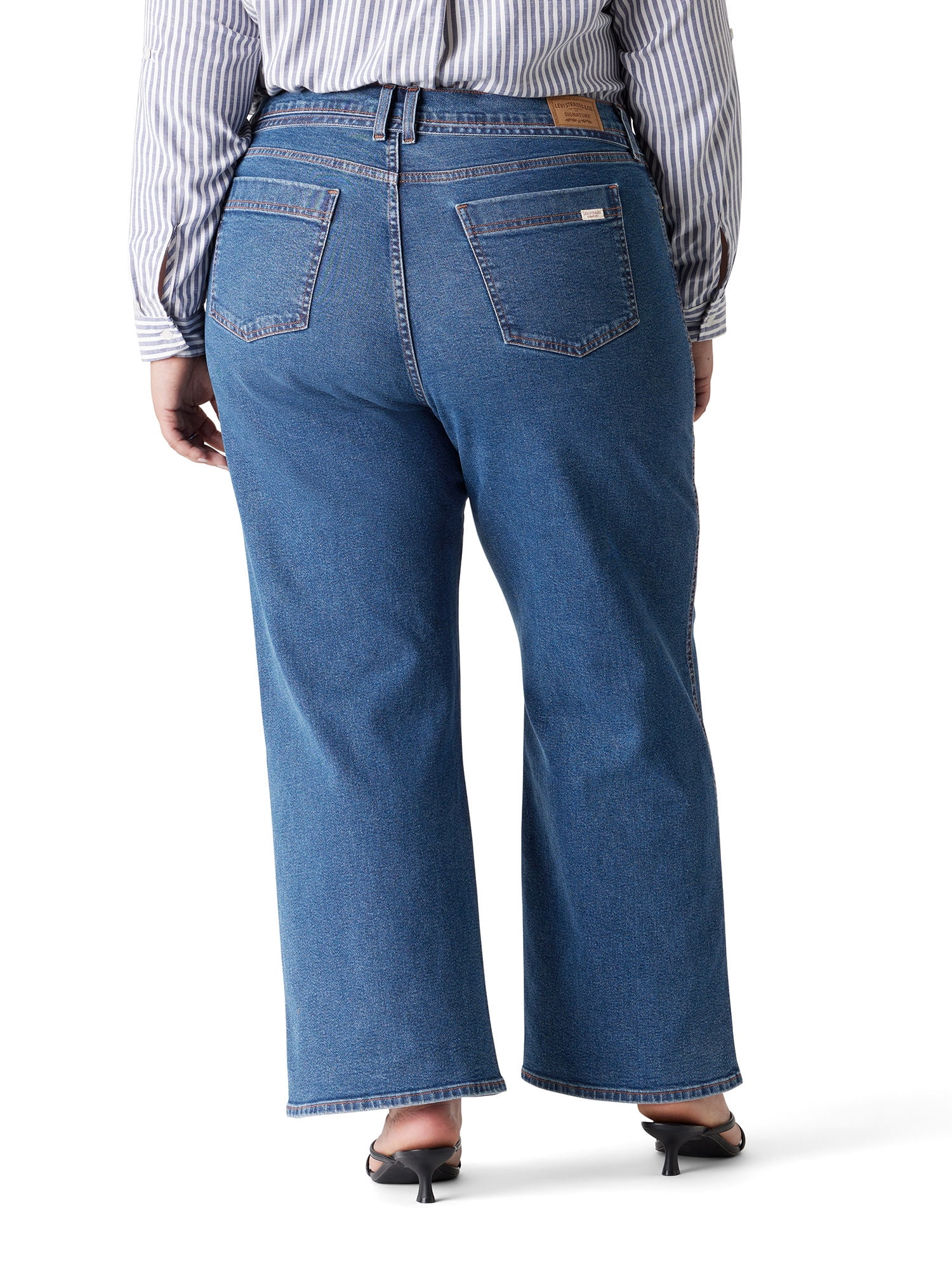 Levi Strauss Signature Women's and Women's Plus Vintage Belted Wide Leg, Sizes 2-16