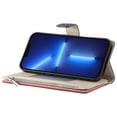 thumbnail image 3 of Funda cartera GANGXUN para iPhone 13 Pro , cuero PU con tarjetero, cremallera, correa de mano, soporte y protección 637°, 3 of 6