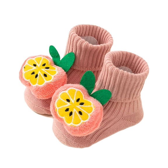 TELOLY Nonslip Baby Socks Newborns Floor Socks Lovely and Versatile Cartoon Floor Socks for Baby 0-36 Months Organic Cotton Socks