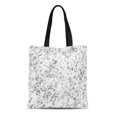 thumbnail image 1 of NUDECOR Canvas Tote Bag Silver Rock Grey Marble Stone Pattern Great Projects Abstract Reusable Shoulder Grocery Shopping Bags Handbag, 1 of 1