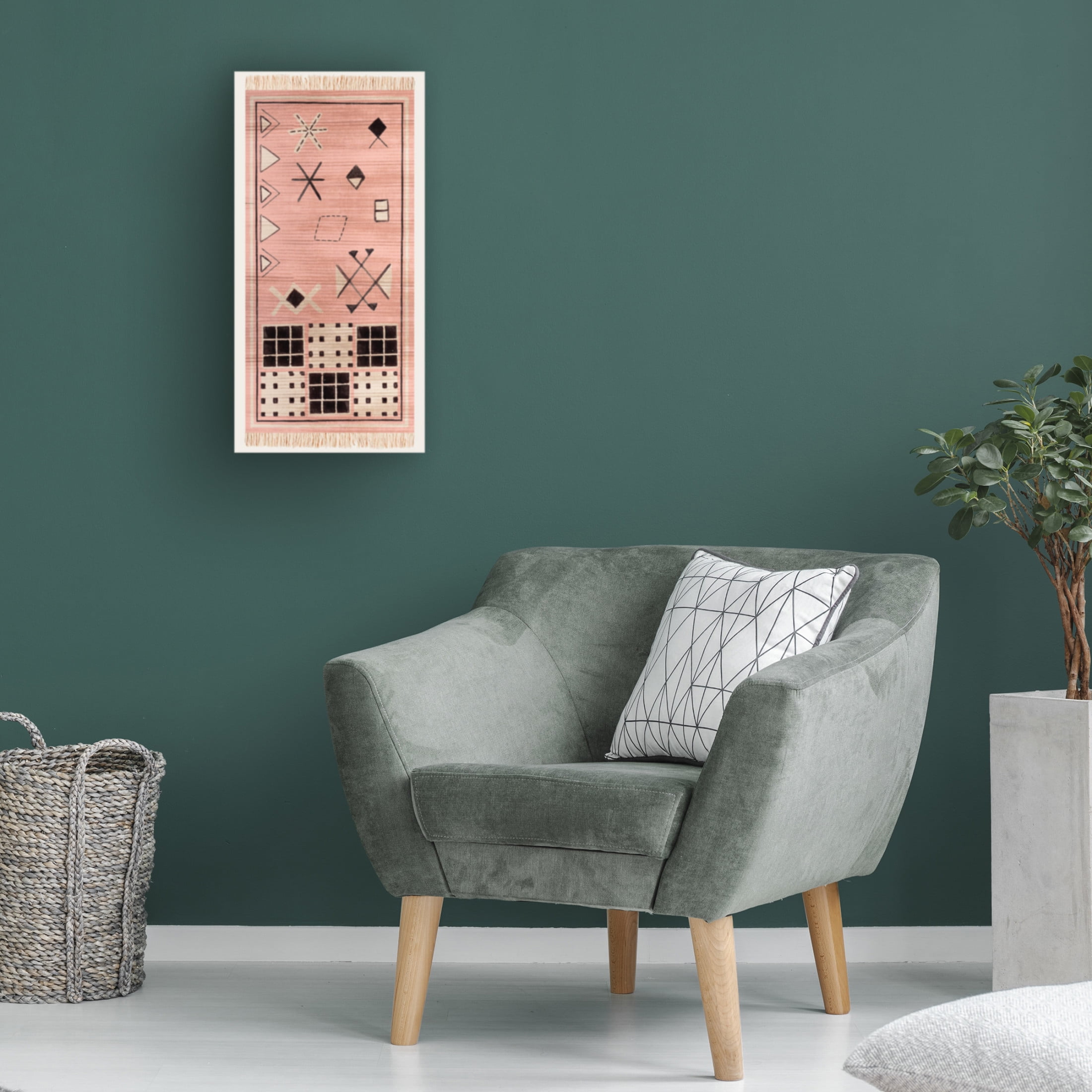 Trademark Fine Art Melissa Wang  Woven Abstraction II Canvas Wall Art