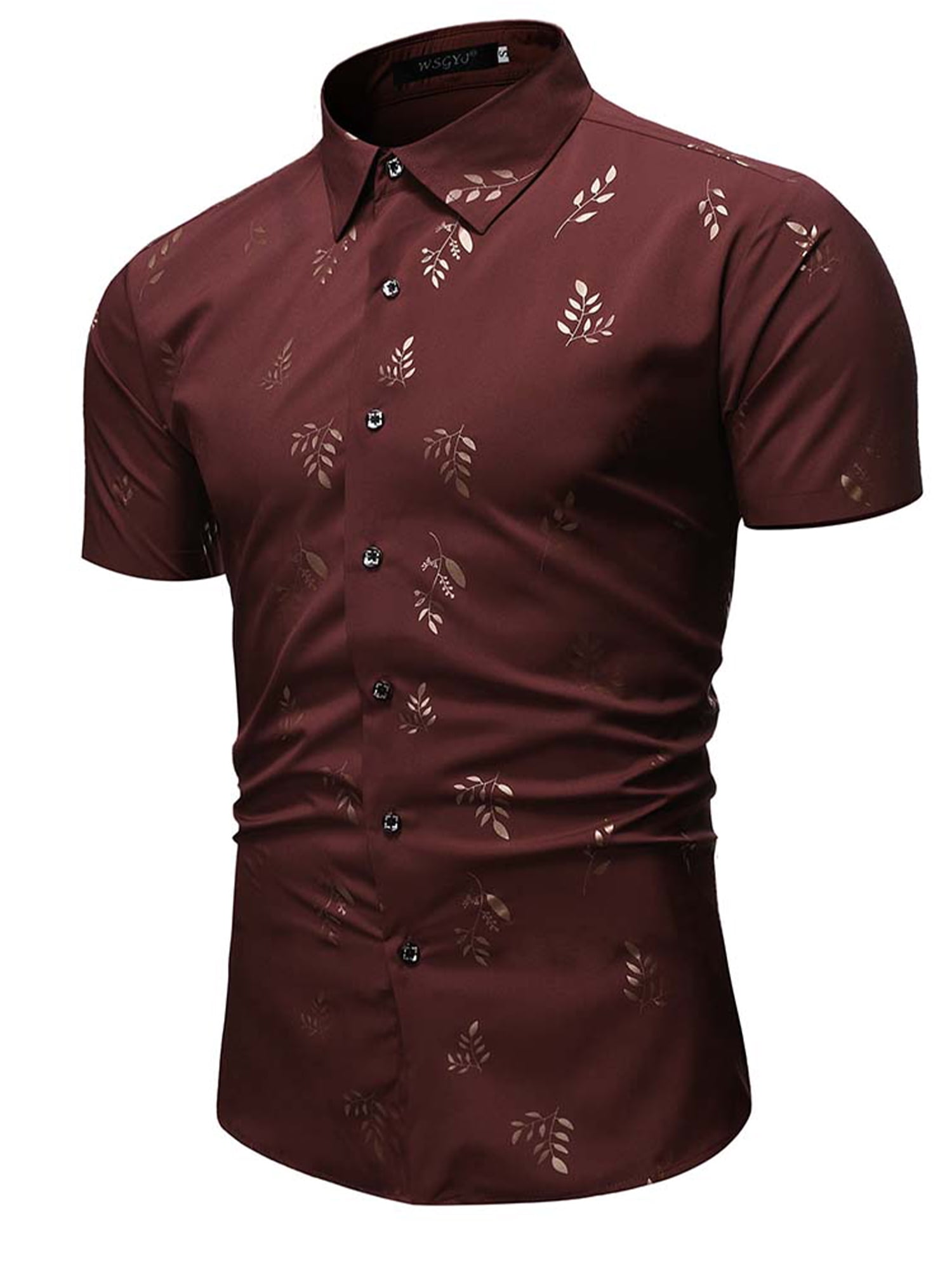 AODEW Mens Slim Fit Dress Shirt Casual Shirt Fashion Long Sleeve Button Down Shirts